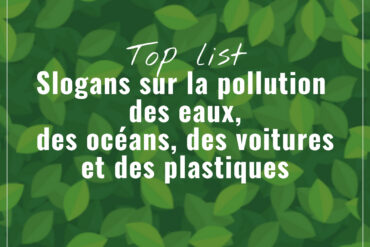 Meilleurs Slogans sur la Pollution qui Motivent à Agir (eaux, océans, voitures & plastiques)