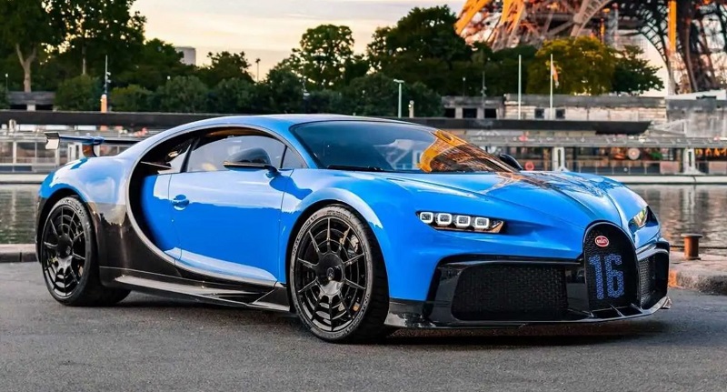 liste top véhicules  2023 du monde La Bugatti Chiron Pur Sport