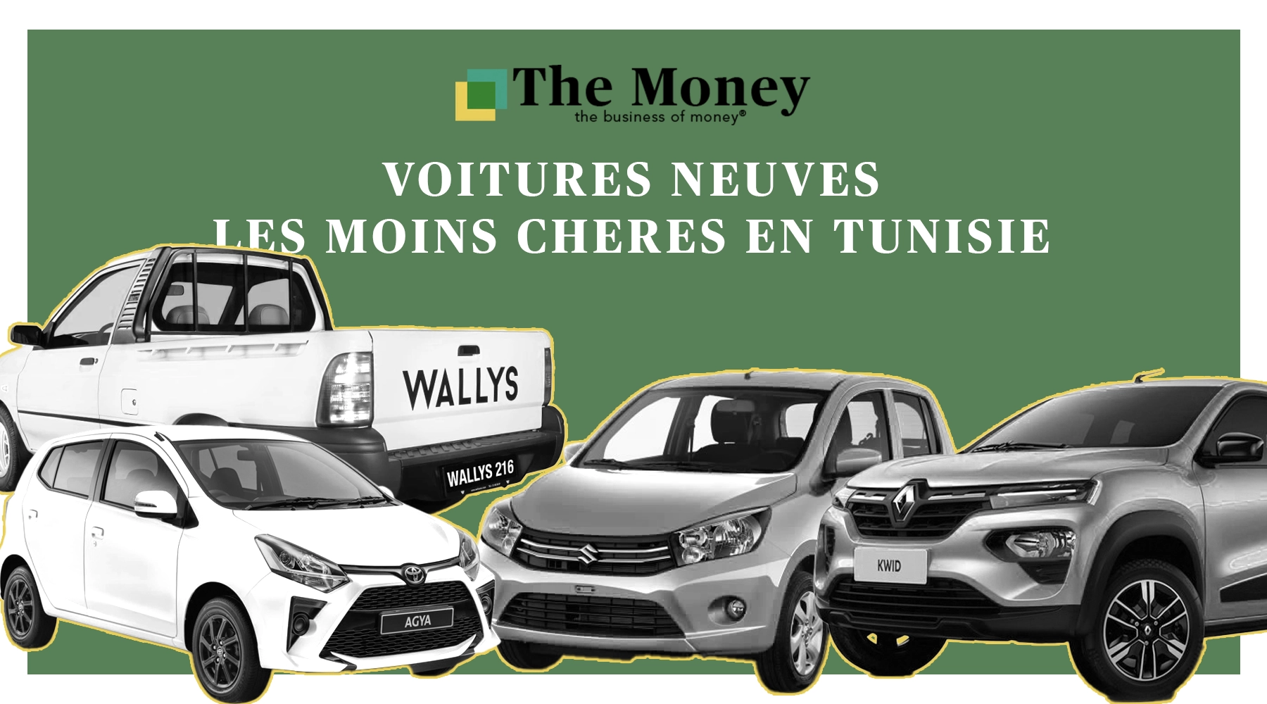 Top Voitures Neuves les Moins chères du marché Tunisien