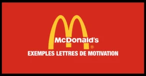 Exemples Lettres de Motivation McDo (Avec et sans expérience