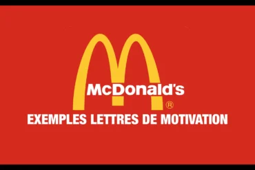 Exemples Lettres de Motivation McDo (Avec et sans expérience